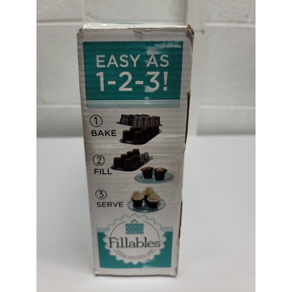 Fillables 8 Cup Nonstick 2 Piece Cake Cone Pan for Making Treat Filled Cakes NIB - Picture 6 of 6